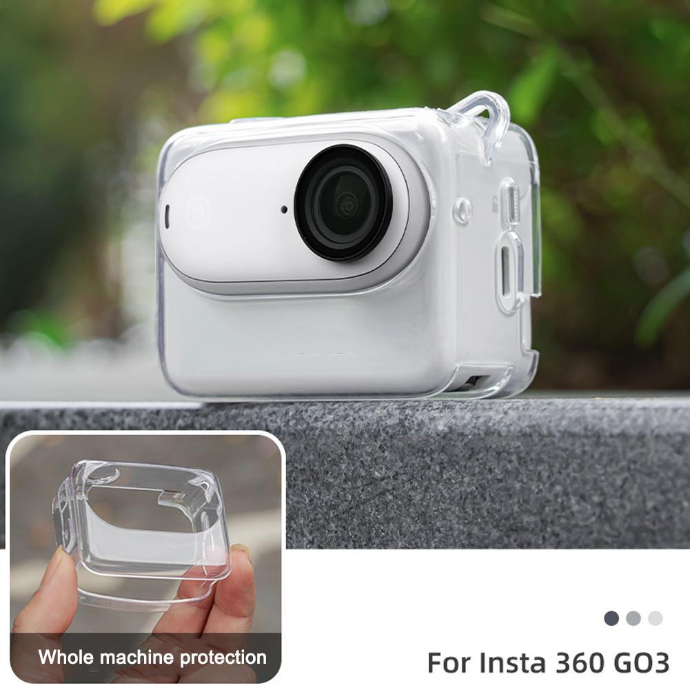 1 pz Trasparente/grigio TPU An - Insta360 Camera Go 3 recensione e prezzo